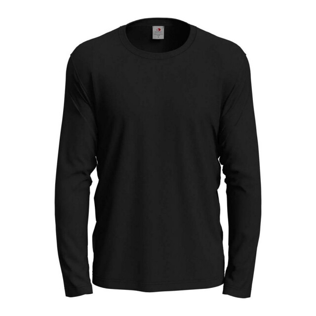 Stedman Stars Heren klassiek t-shirt met lange mouwen UTLT3077_blackopal large