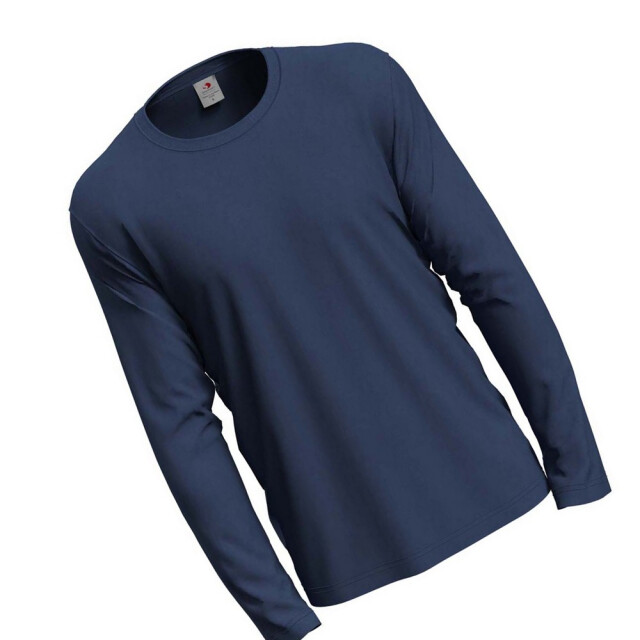 Stedman Stars Heren klassiek t-shirt met lange mouwen UTLT3077_navyblue large