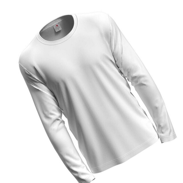 Stedman Stars Heren klassiek t-shirt met lange mouwen UTLT3077_white large