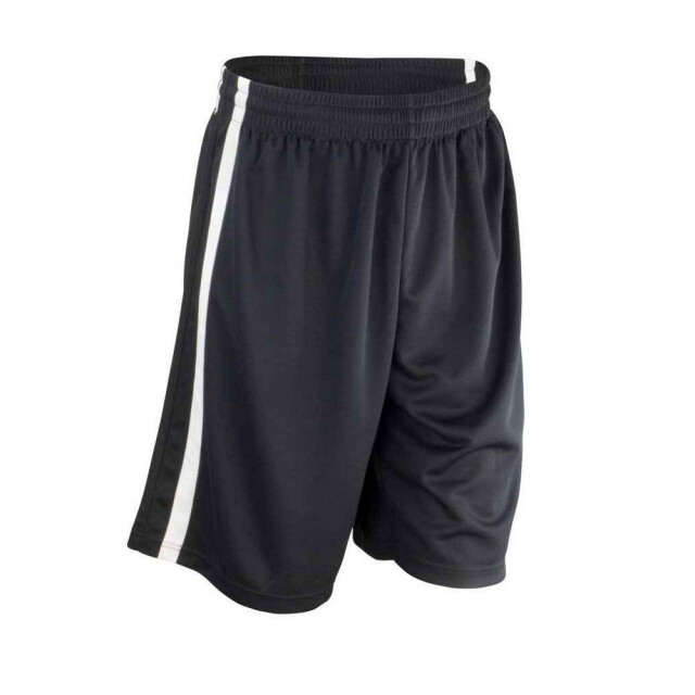 Spiro Impact Heren quick dry basketbal shorts UTLT2934_blackwhite large