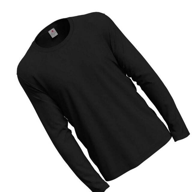Stedman Stars Heren klassiek t-shirt met lange mouwen UTLT3077_blackopal large