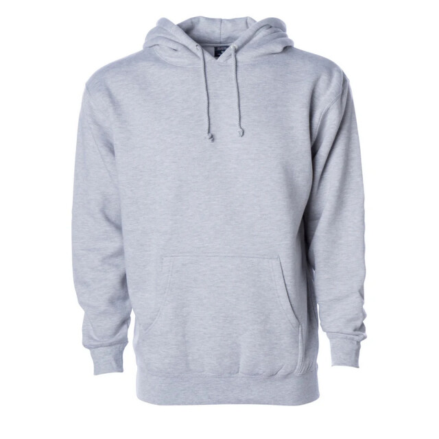 Independent Heren zwaargewicht pull over hoodie UTLT3868_greyheather large