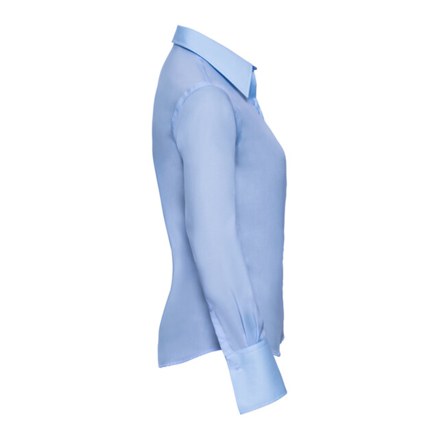 Russell Athletic Dames ultimate non-iron getailleerde overhemd met lange mouwen UTLT4639_brightsky large