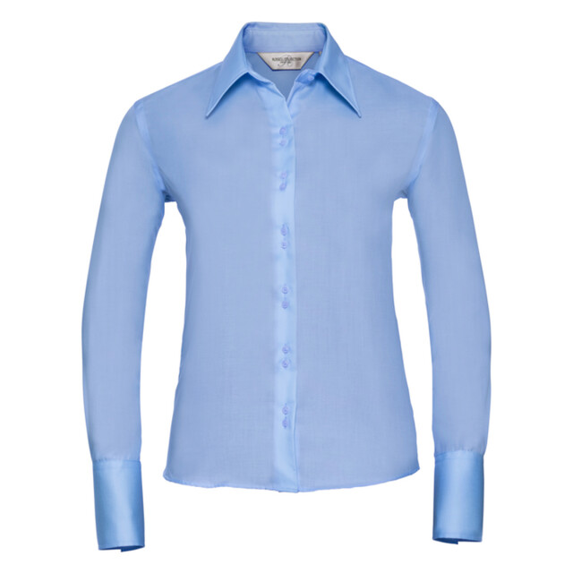 Russell Athletic Dames ultimate non-iron getailleerde overhemd met lange mouwen UTLT4639_brightsky large