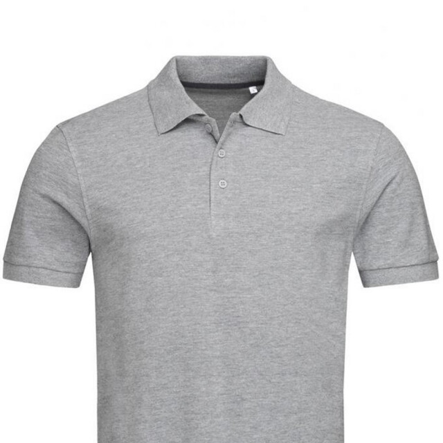 Stedman Stars Heren lux heather poloshirt UTLT3903_greyheather large