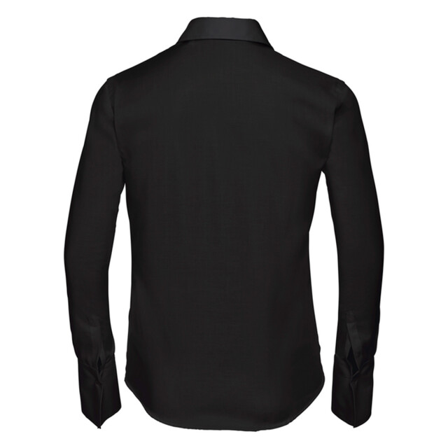 Russell Athletic Dames ultimate non-iron getailleerde overhemd met lange mouwen UTLT4639_black large