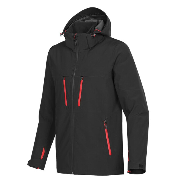 Stormtech Heren patrol soft shell jas UTLT4644_blackbrightred large