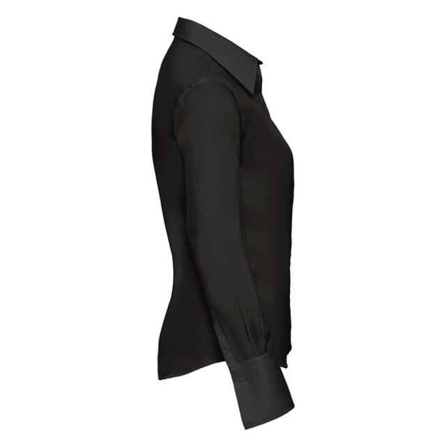 Russell Athletic Dames ultimate non-iron getailleerde overhemd met lange mouwen UTLT4639_black large