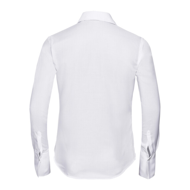 Russell Athletic Dames ultimate non-iron getailleerde overhemd met lange mouwen UTLT4639_white large