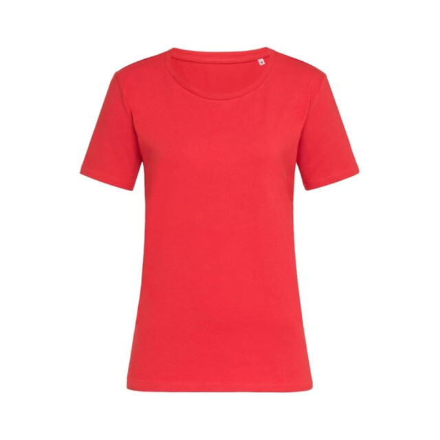Stedman Stars Dames katoen stretch relaxed fit t-shirt UTLT4766_scarletred large