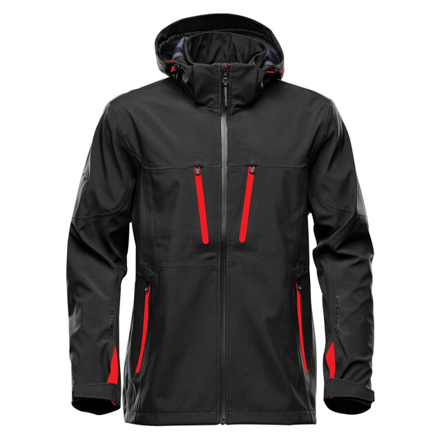 Stormtech Heren patrol soft shell jas UTLT4644_blackbrightred large