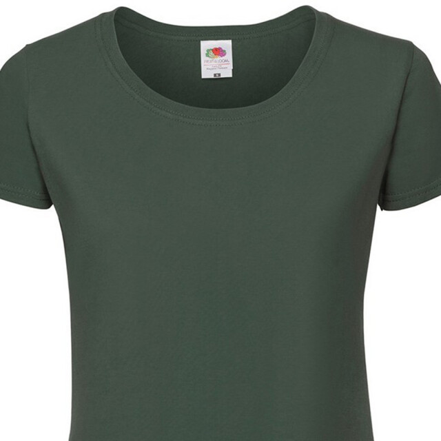 Fruit of the Loom Dames iconic 190 t-shirt UTLT6250_bottlegreen large