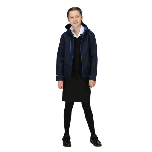 Regatta Kinder/kids a 3 layer soft shell jas UTRG9349_navynewroyal large
