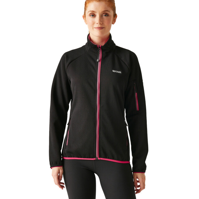 Regatta Dames ravenhill full zip fleece top UTRG9742_blackpinkpotion large