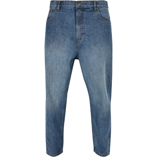 Urban Classics Heren cropped tapered jeans UTTN444_middeepblue large
