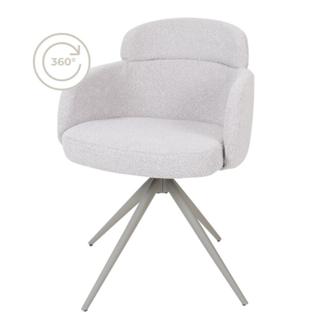 Home67 Eetkamerstoel chase bouclé - 3067959 large