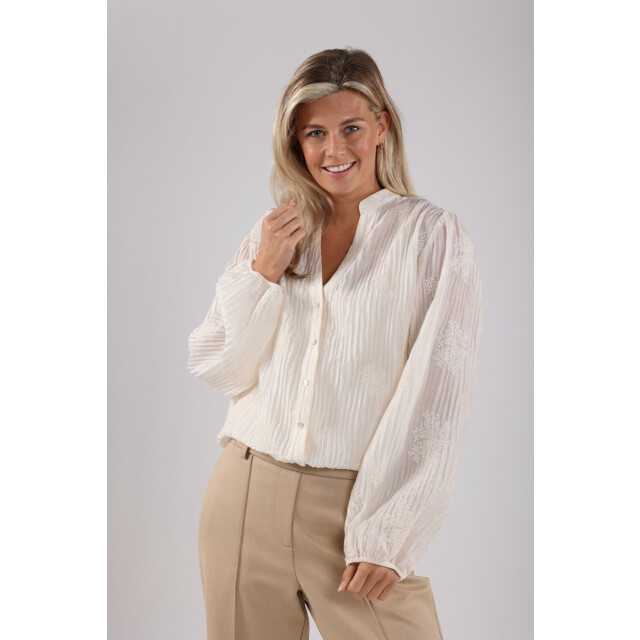 Nukus Daan blouse embroidery off-white 4309.02.0020 large