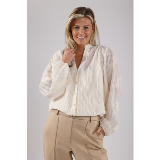 Nukus Daan blouse embroidery off-white 4309.02.0020 large