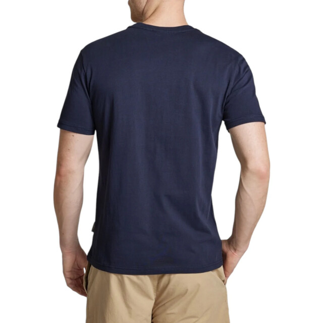 Napapijri T-shirt heren Napapijri T-shirt Met Labelstitching In Marineblauw Heren large