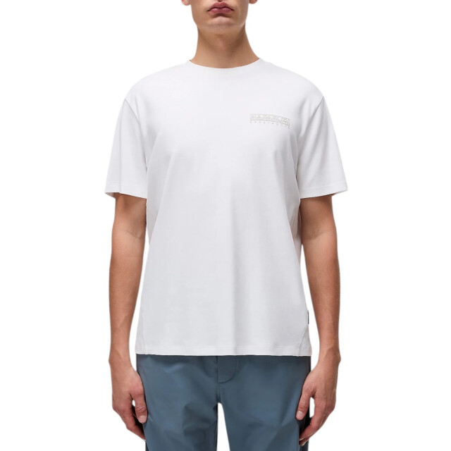 Napapijri Vanni t-shirt Napapijri Wit Vanni T-Shirt voor Heren met Print large