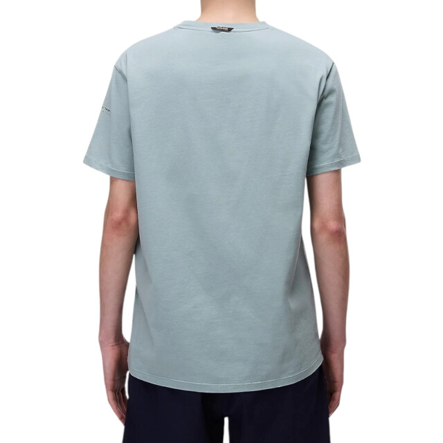 Napapijri Badge t-shirt Napapijri Groen Badge T-Shirt Voor Heren Katoen Korte Mouwen large
