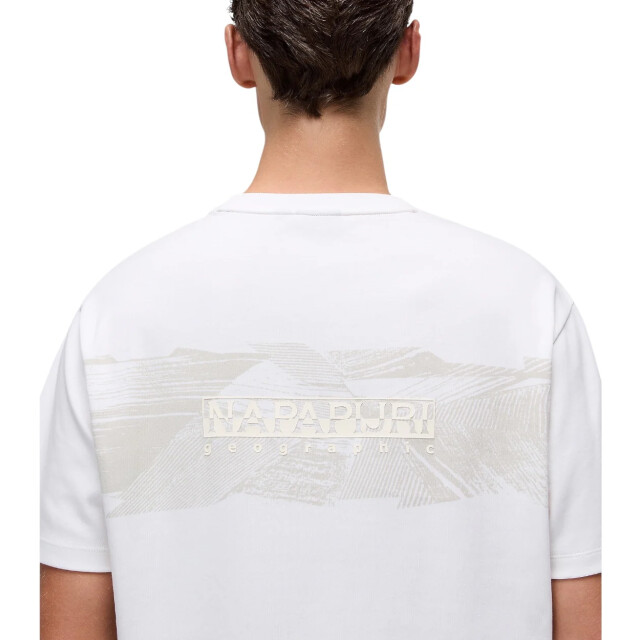 Napapijri Vanni t-shirt Napapijri Wit Vanni T-Shirt voor Heren met Print large