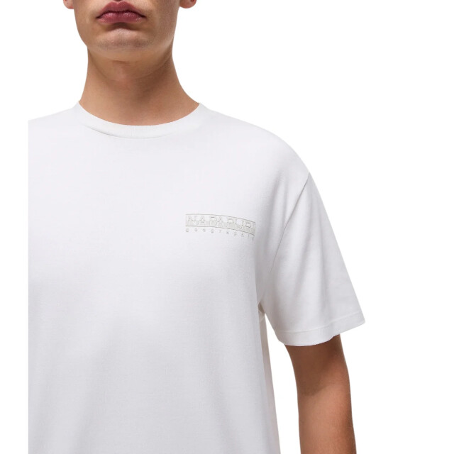 Napapijri Vanni t-shirt Napapijri Wit Vanni T-Shirt voor Heren met Print large