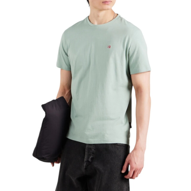 Napapijri Salis t-shirt Napapijri Groen Salis T-shirt Voor Heren Korte Mouwen large
