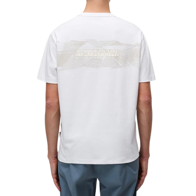 Napapijri Vanni t-shirt Napapijri Wit Vanni T-Shirt voor Heren met Print large