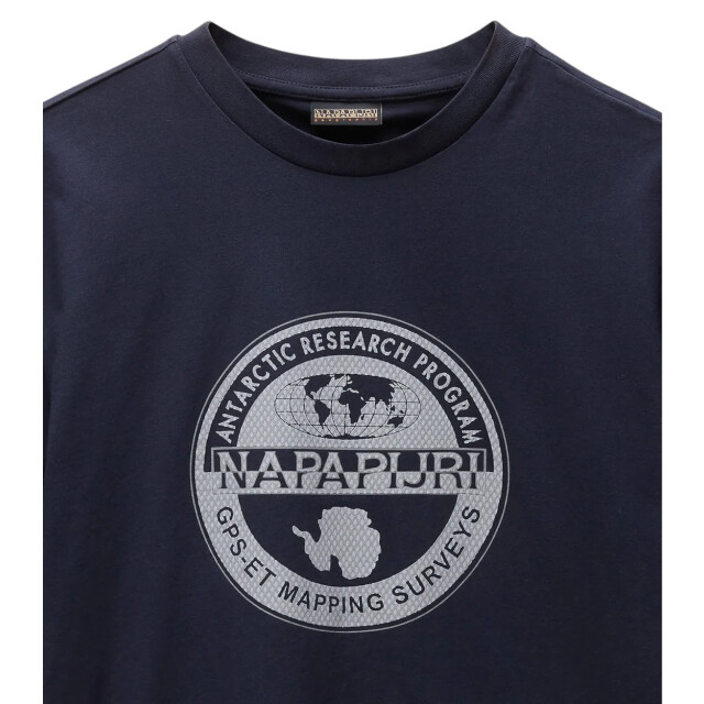 Napapijri S-bollo 2 t-shirt Napapijri Blauw S-BOLLO 2 T-shirt Voor Heren Katoen large
