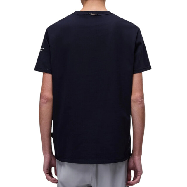 Napapijri Badge t-shirt Napapijri Blauw Badge T-shirt Voor Heren Katoen Korte Mouwen large