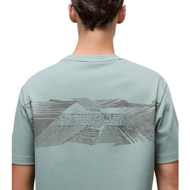 Napapijri Vanni t-shirt Napapijri Groen Vanni T-Shirt Voor Heren Katoen T-Shirt large