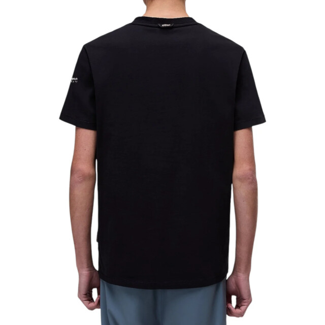Napapijri Badge t-shirt Napapijri Zwart Badge T-Shirt Voor Heren Katoen Kleding large