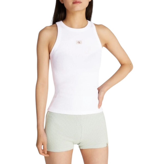 Calvin Klein Tanktop met logo Calvin Klein jeans Wit Tanktop Met Logo large