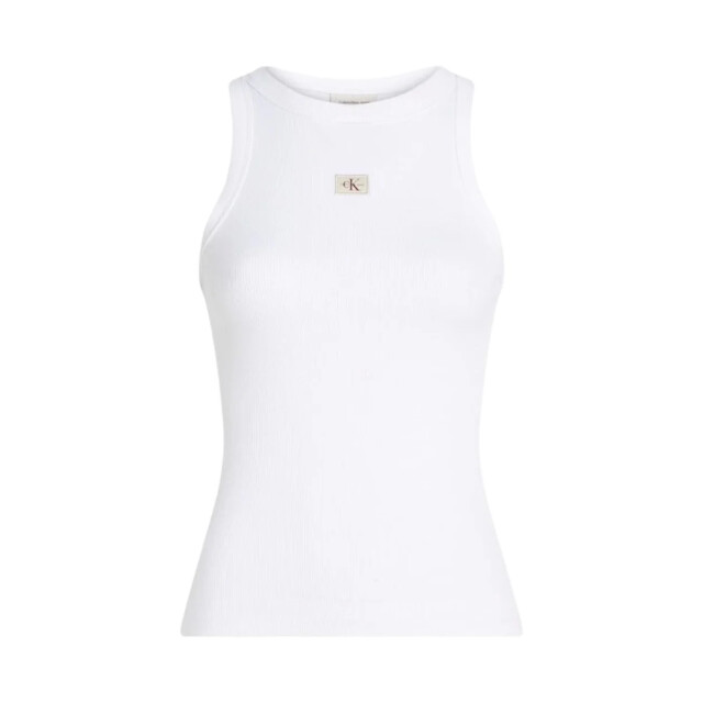 Calvin Klein Tanktop met logo Calvin Klein jeans Wit Tanktop Met Logo large