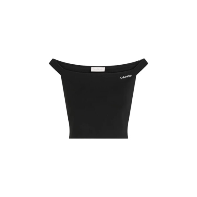 Calvin Klein Croptop met logo Calvin Klein Jeans Zwart Croptop Met Logo large