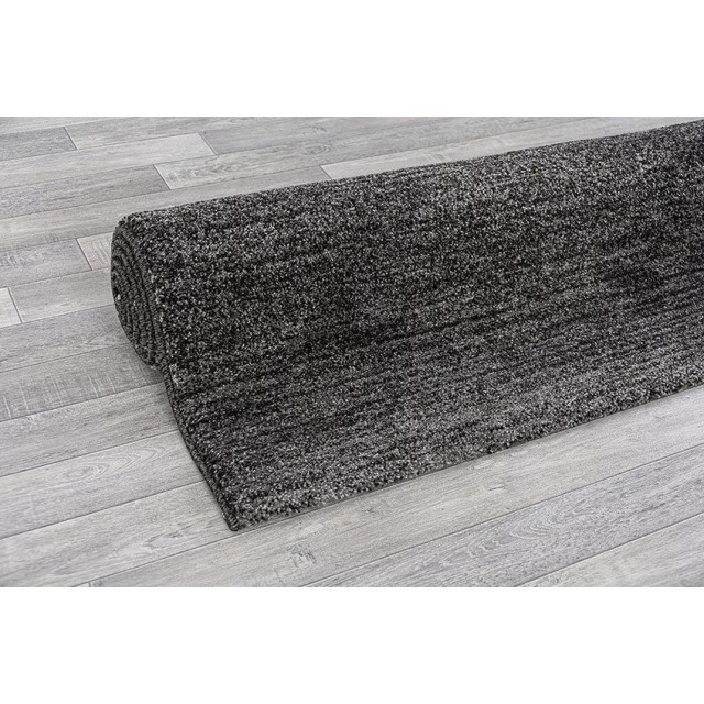 Muratap Loft modern gemêleerd vloerkleed antraciet grijs- 80x150 cm 1130094 large