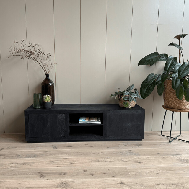 Old Inn Tv meubel oslo zwart 160cm 2892370 large