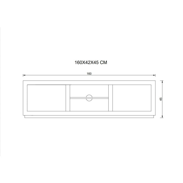 Old Inn Tv meubel oslo bruin160cm 2892363 large