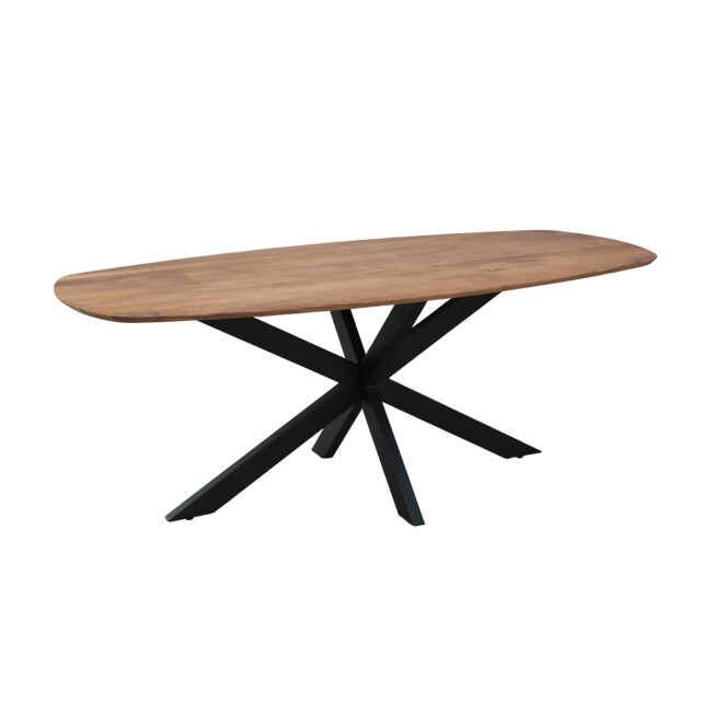 Old Inn Eetkamertafel mango deens ovaal 240x100 cm met spinpoot 2892377 large