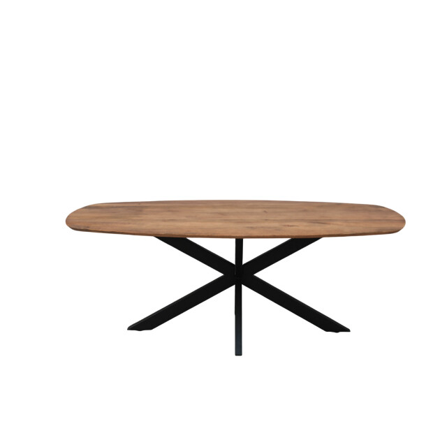 Old Inn Eetkamertafel mango deens ovaal 240x100 cm met spinpoot 2892377 large