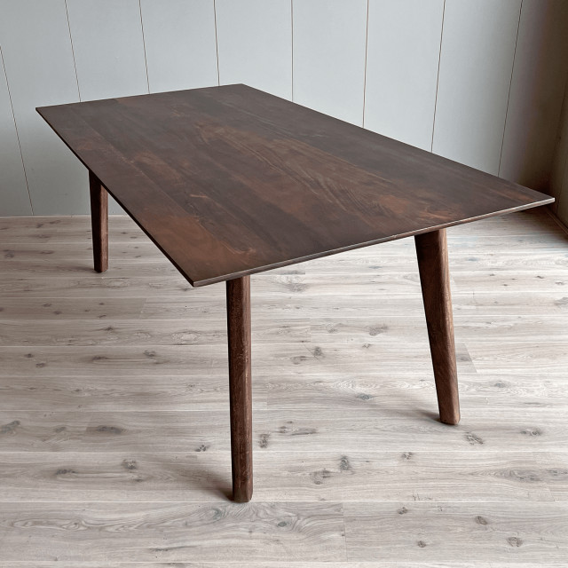 Old Inn Eetkamertafel mango walnoot met houten poot 240x100 cm 2314459 large