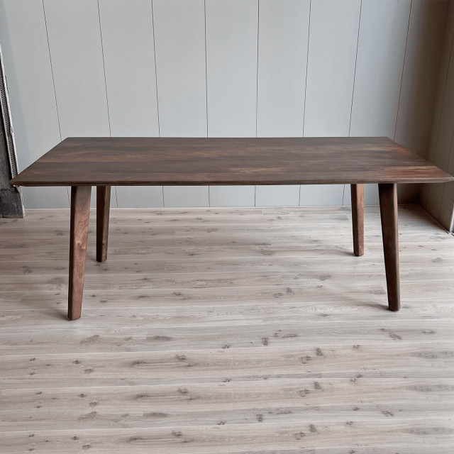 Old Inn Eetkamertafel mango walnoot met houten poot 240x100 cm 2314459 large