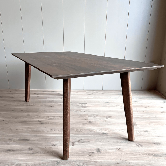 Old Inn Eetkamertafel mango walnoot met houten poot 240x100 cm 2314459 large