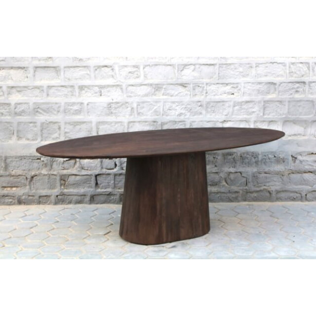 Old Inn Eetkamertafel oslo ovaal bruin 240cm 2950345 large