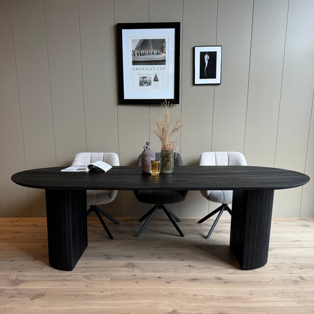 Old Inn Eetkamertafel luca zwart 240cm 3040165 large