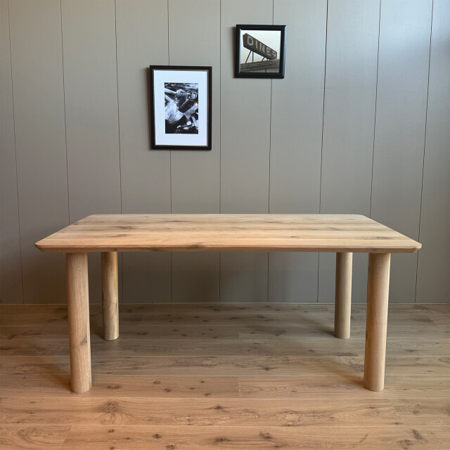 Old Inn Eetkamertafel edam eiken facet met hoekpoten 180x90cm 2945327 large