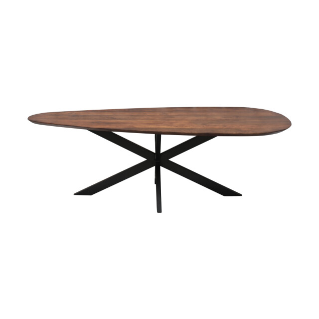 Old Inn Eetkamertafel mango organisch druppel walnoot met spinpoot 2894682 large