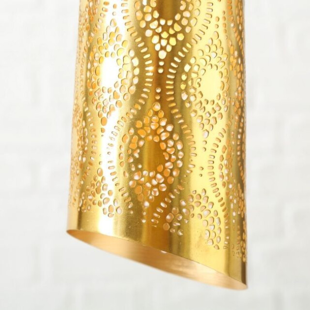 Safaary Hanglamp alamy filigros Ø 12 x 26cm Hanglamp Goud Alamy Filigros Ø 12 x 26cm large