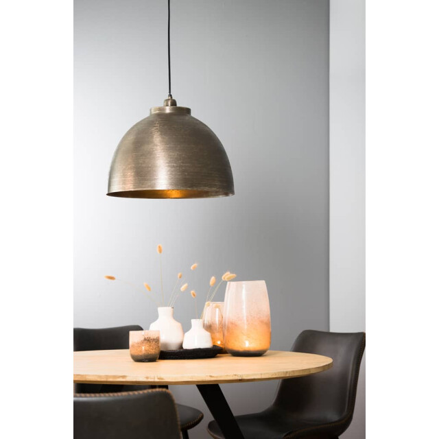 Light & Living Hanglamp donker ruw kylie Ø 45 x 32cm 3019419 large